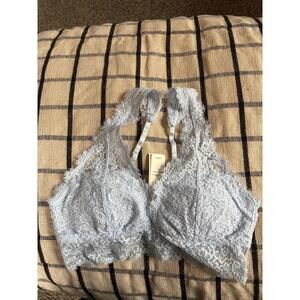 NWT Aerie blue lace bralette size M. $40 retail. Small stain on inside that will